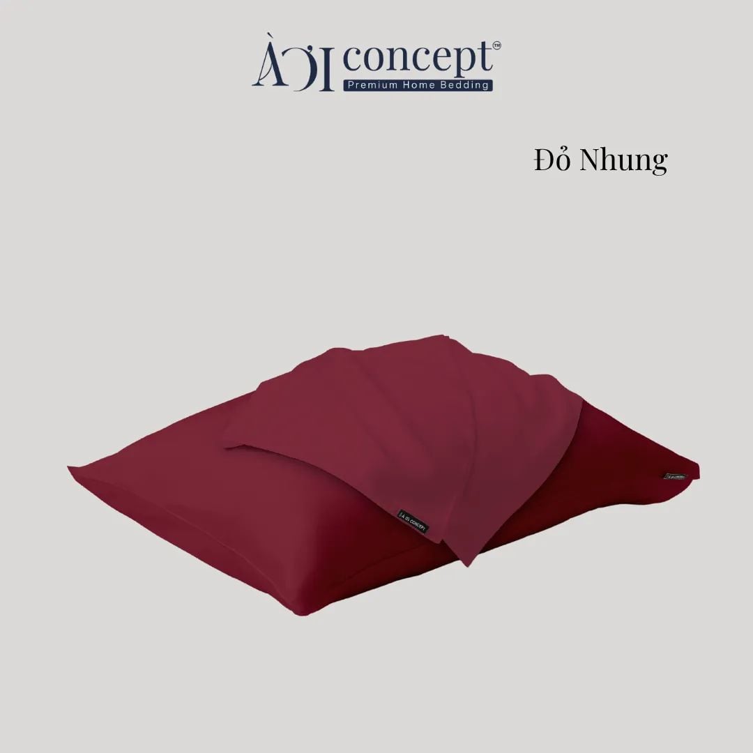  Vỏ Gối Nằm Tencel 60S Cao Cấp | 50cmx70cm, 35cmx50cm | 23 Màu | Mềm Mại, Êm Ái | À Ơi Concept 