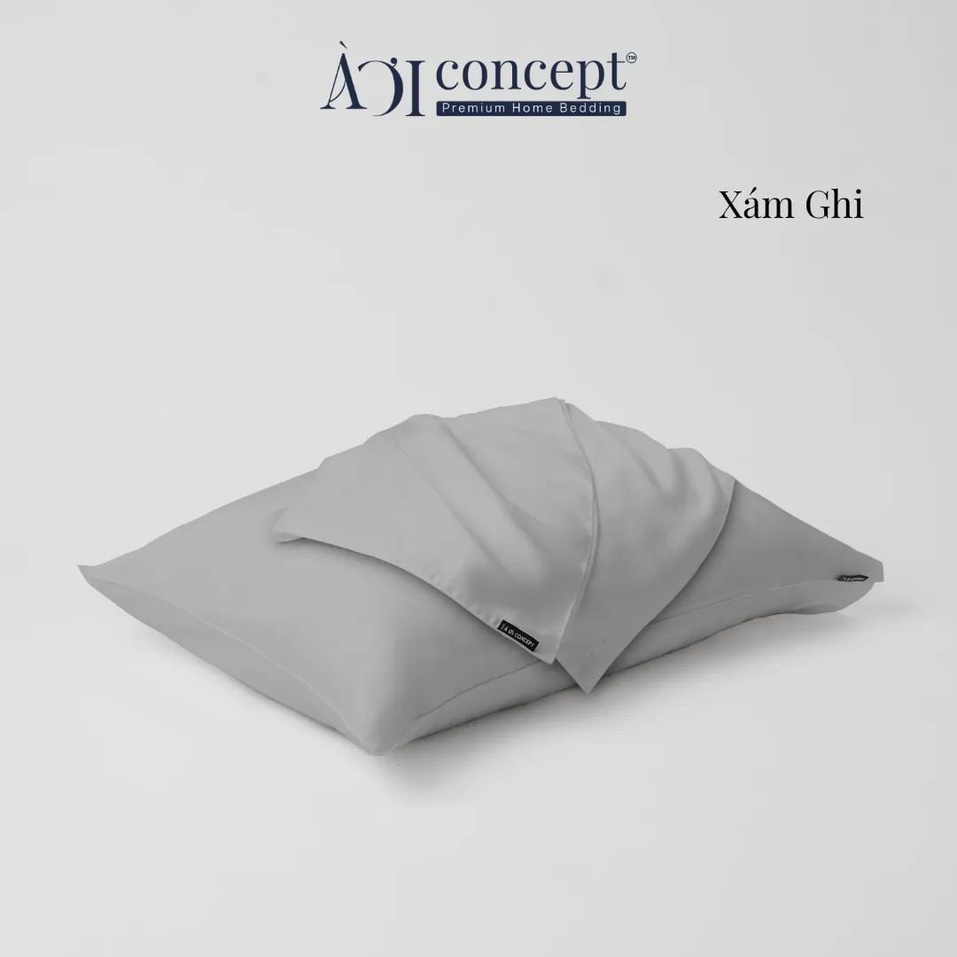  Vỏ Gối Nằm Tencel 60S Cao Cấp | 50cmx70cm, 35cmx50cm | 23 Màu | Mềm Mại, Êm Ái | À Ơi Concept 