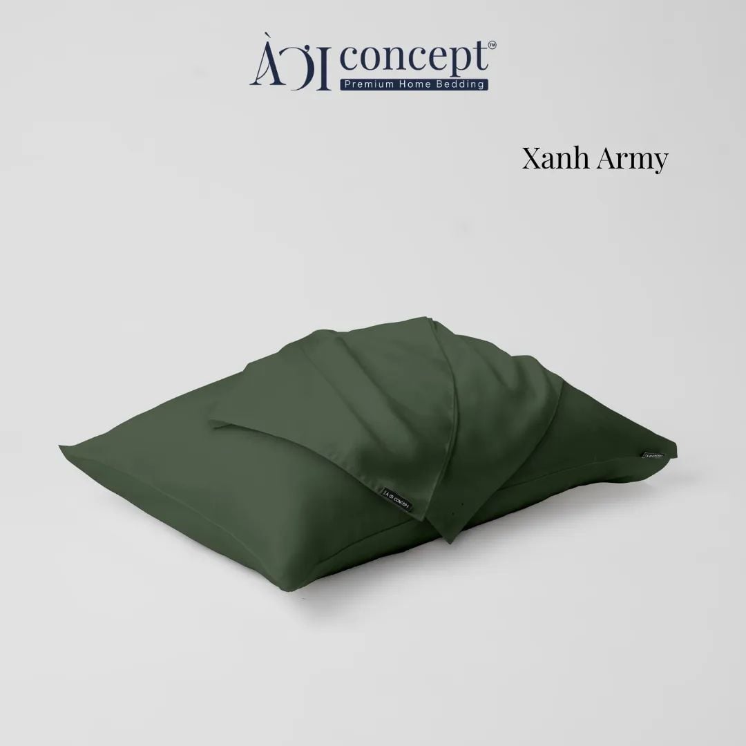  Vỏ Gối Nằm Tencel 60S Cao Cấp | 50cmx70cm, 35cmx50cm | 23 Màu | Mềm Mại, Êm Ái | À Ơi Concept 