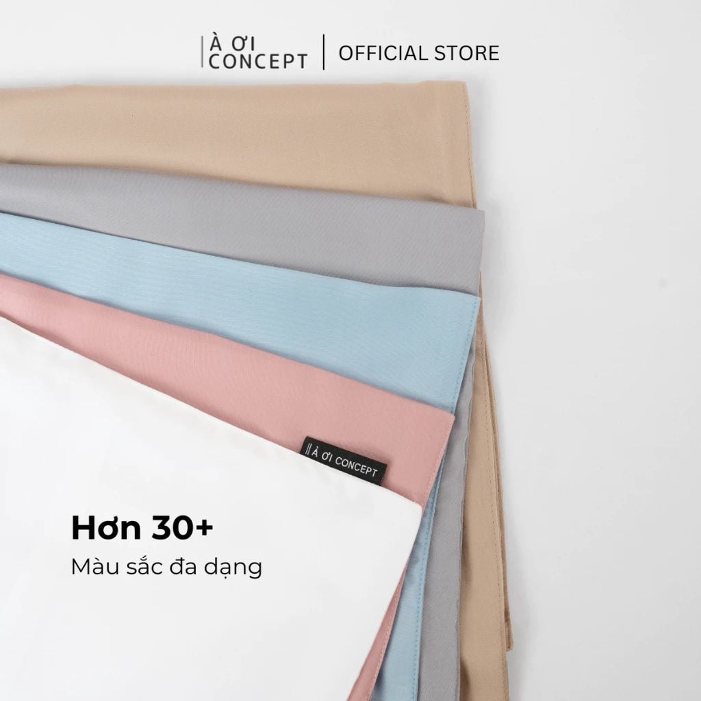  Vỏ Gối Nằm Tencel 60S Cao Cấp | 50cmx70cm, 35cmx50cm | 23 Màu | Mềm Mại, Êm Ái | À Ơi Concept 