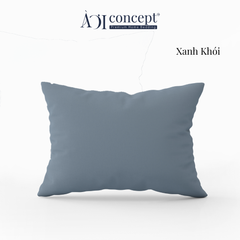  Vỏ gối nằm trơn | Cotton Satin Hàn Quốc | 50cmx70cm | Xanh Khói | Mềm mại | VGCT0020 | À Ơi Concept 