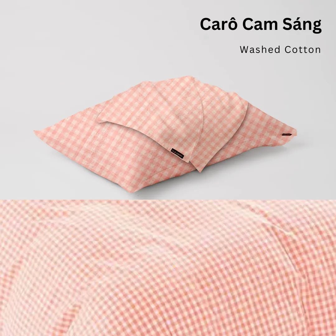  Vỏ Gối Nằm Washed Cotton Cao Cấp | 50x70 cm | 21 Màu | Mềm Mại, Êm Ái | À Ơi Concept 