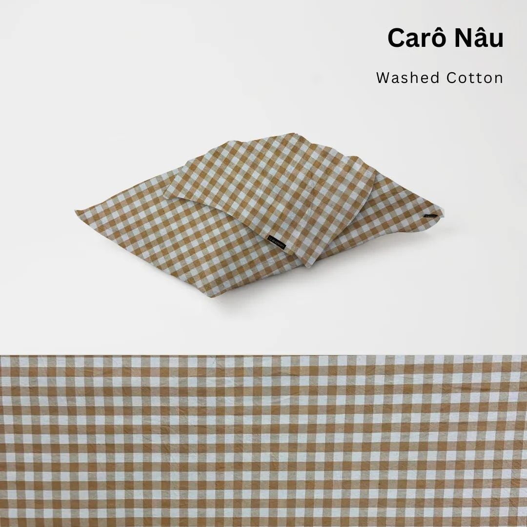  Vỏ Gối Nằm Washed Cotton Cao Cấp | 50x70 cm | 21 Màu | Mềm Mại, Êm Ái | À Ơi Concept 
