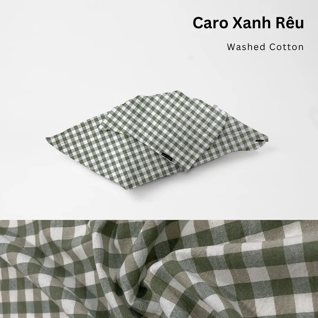  Vỏ Gối Nằm Washed Cotton Cao Cấp | 50x70 cm | 21 Màu | Mềm Mại, Êm Ái | À Ơi Concept 