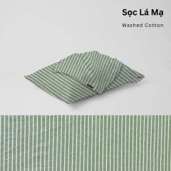  Vỏ Gối Nằm Washed Cotton Cao Cấp | 50x70 cm | 21 Màu | Mềm Mại, Êm Ái | À Ơi Concept 