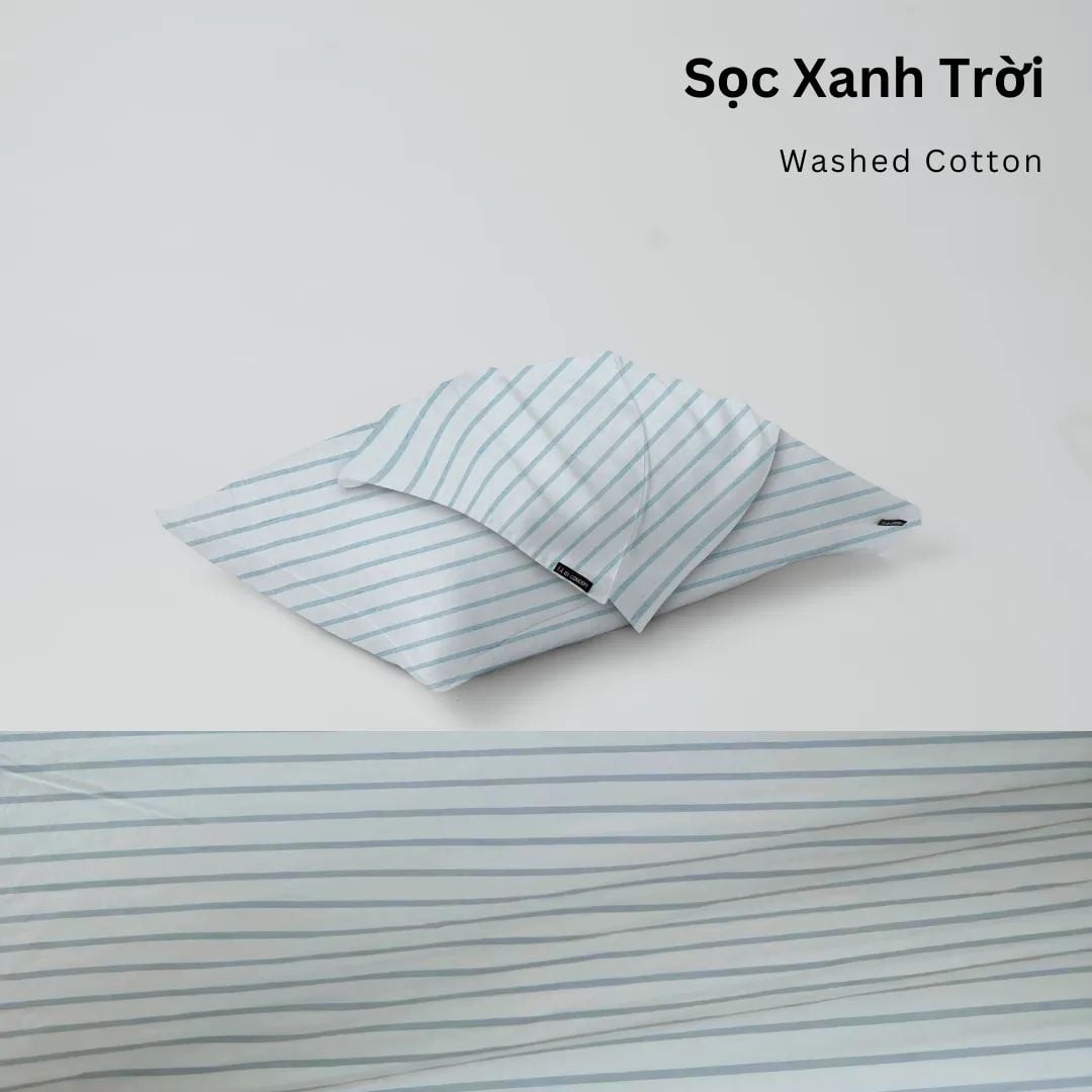  Vỏ Gối Nằm Washed Cotton Cao Cấp | 50x70 cm | 21 Màu | Mềm Mại, Êm Ái | À Ơi Concept 