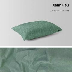  Vỏ Gối Nằm Washed Cotton Cao Cấp | 50x70 cm | 21 Màu | Mềm Mại, Êm Ái | À Ơi Concept 