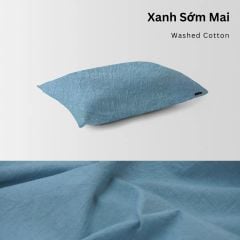  Vỏ Gối Nằm Washed Cotton Cao Cấp | 50x70 cm | 21 Màu | Mềm Mại, Êm Ái | À Ơi Concept 