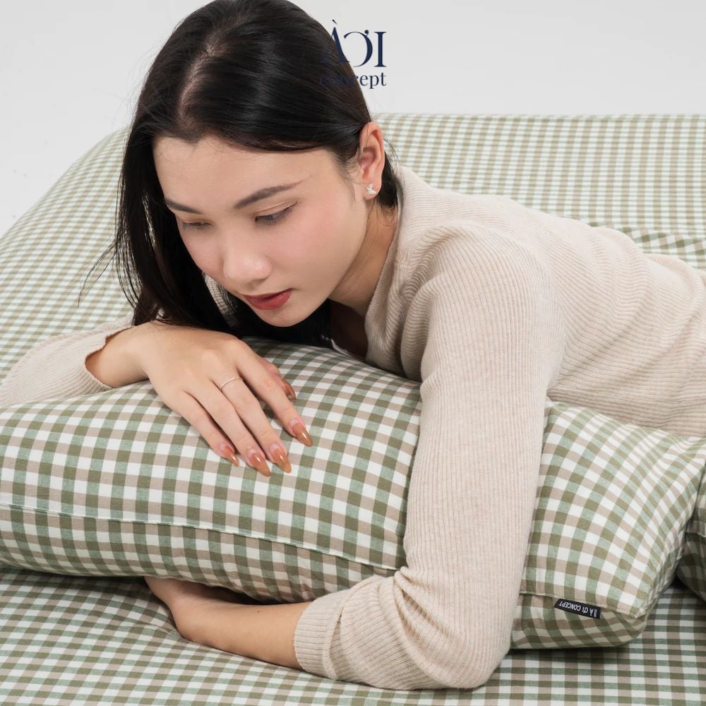  Vỏ Gối Nằm Washed Cotton Cao Cấp | 50x70 cm | 21 Màu | Mềm Mại, Êm Ái | À Ơi Concept 