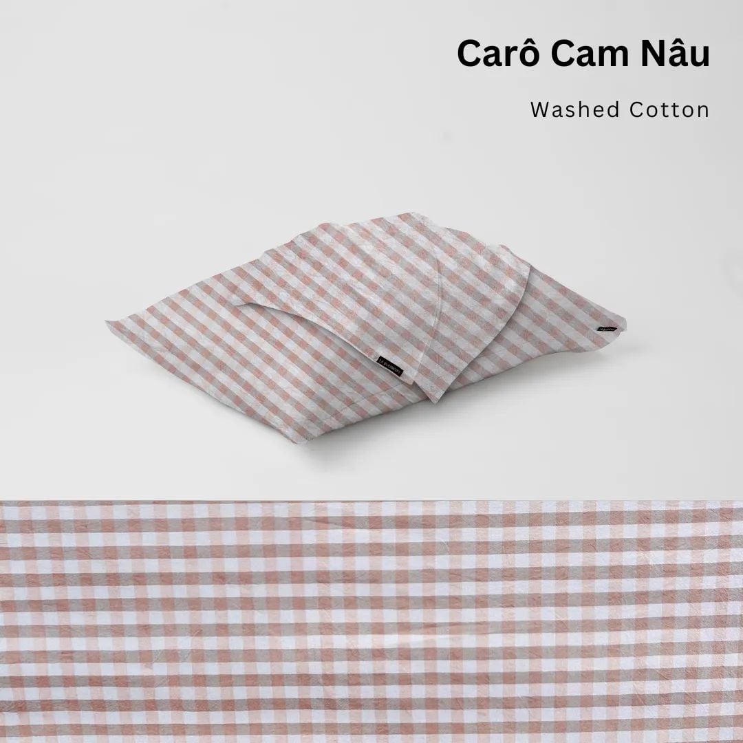  Vỏ Gối Nằm Washed Cotton Cao Cấp | 50x70 cm | 21 Màu | Mềm Mại, Êm Ái | À Ơi Concept 