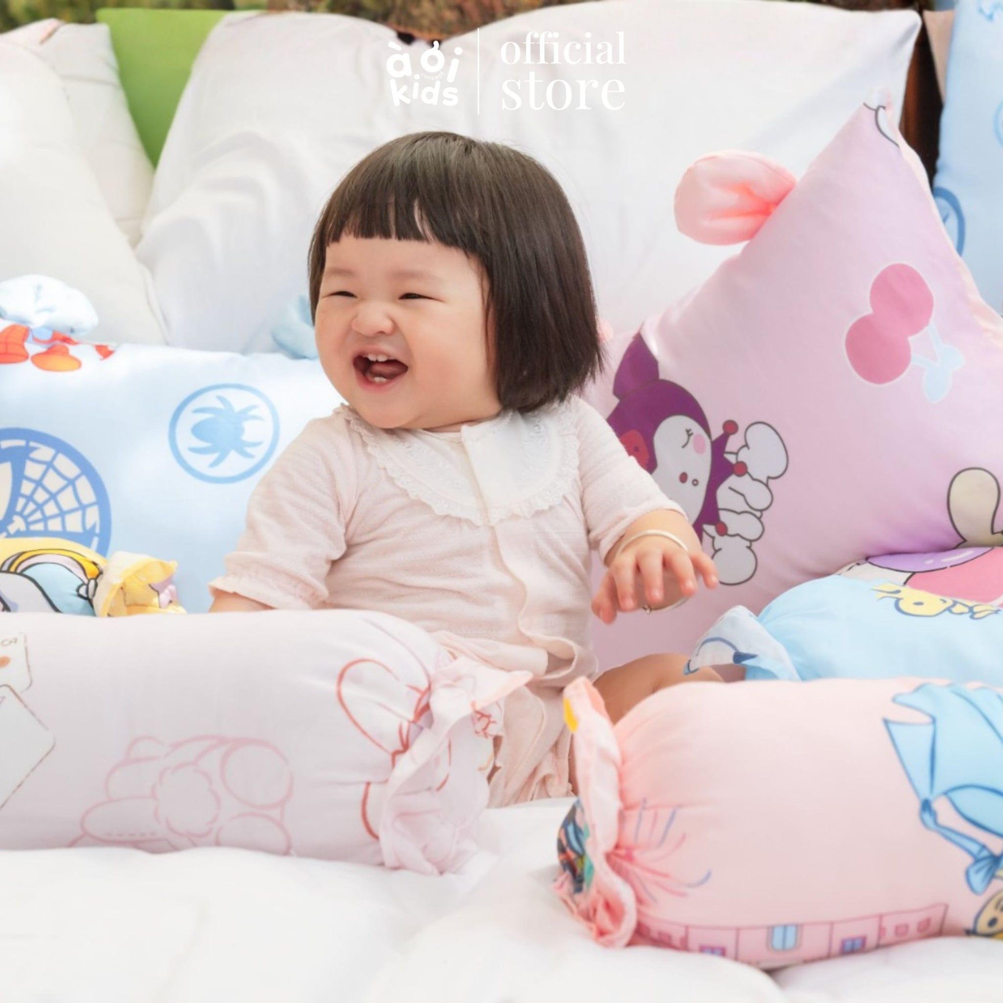  Vỏ gối ôm họa tiết em bé | Tencel 50S | 23 x 60cm, 30 x 80cm 