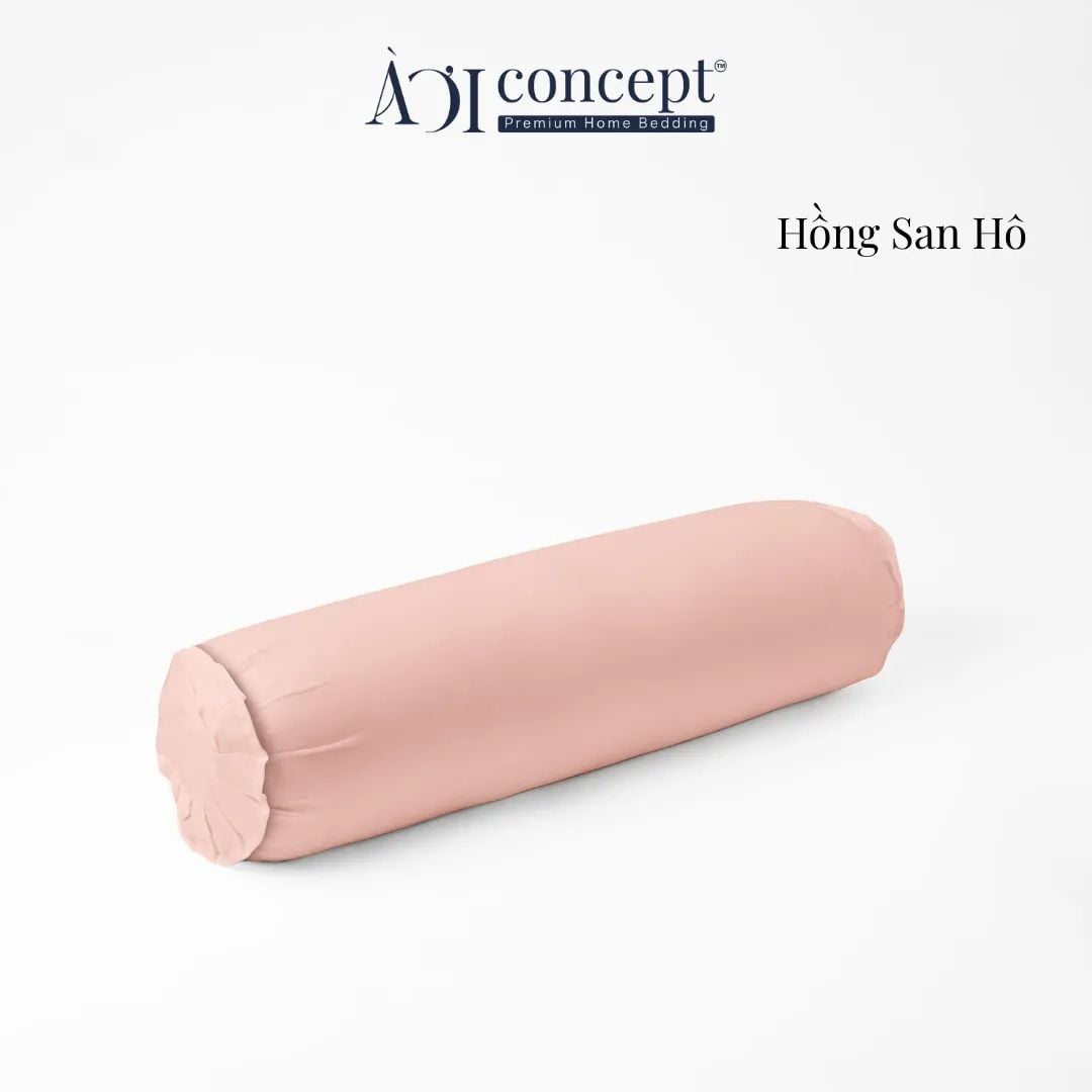  Vỏ Gối Ôm Lụa Tencel 60S | 37 x 100cm | Trơn | Nhiều Màu | Dây Khóa Kéo, Không Xù Lông 