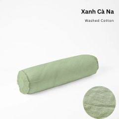  Vỏ Gối Ôm Washed Cotton | 37x100 cm | 20 Màu | Họa Tiết Caro Sọc | Thoáng Mát 