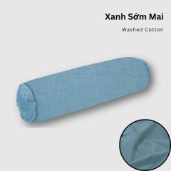  Vỏ Gối Ôm Washed Cotton | 37x100 cm | 20 Màu | Họa Tiết Caro Sọc | Thoáng Mát 
