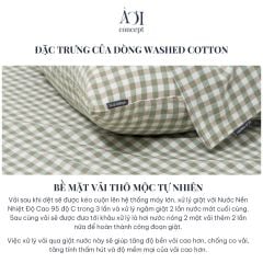 Vỏ Gối Ôm Washed Cotton | 37x100 cm | 20 Màu | Họa Tiết Caro Sọc | Thoáng Mát 