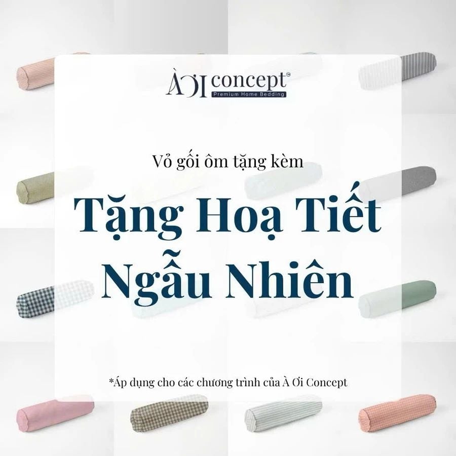  Vỏ Gối Ôm Washed Cotton | 37x100 cm | 20 Màu | Họa Tiết Caro Sọc | Thoáng Mát 