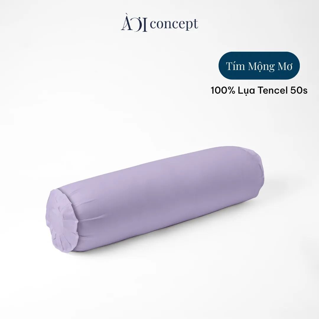  Vỏ Gối Ôm Lụa Tencel 50S | 37 x 100cm | Trơn | Nhiều Màu | Dây Khóa Kéo, Không Xù Lông 