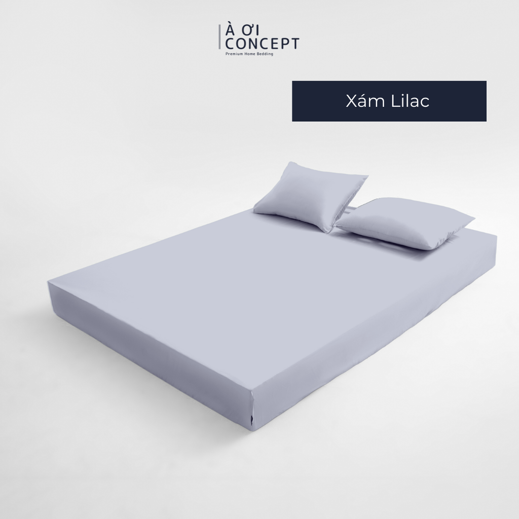 
                    
                    Bộ ga giường & 2 vỏ gối Tencel 60s [ Xám Lilac ] À ƠI CONCEPT
                    
                    