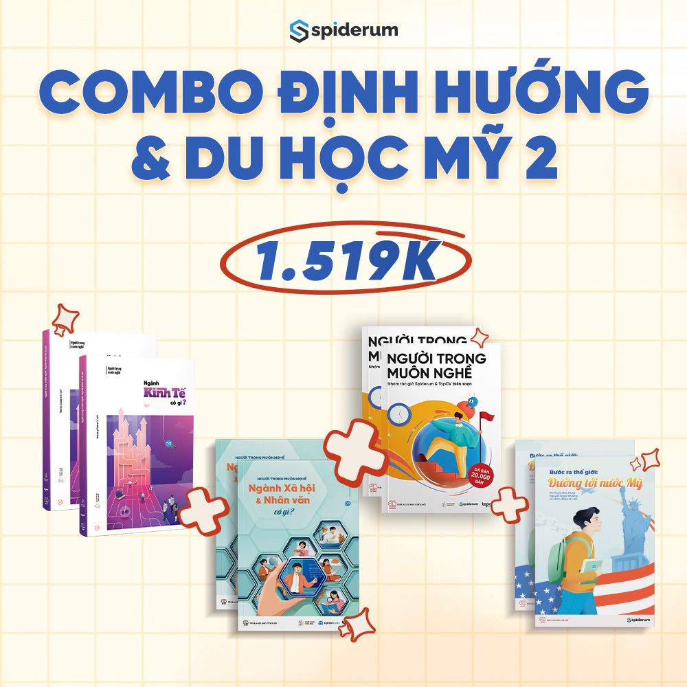  Sách - Combo Bắt Sóng Tương Lai - Hướng Nghiệp & Du Học Mỹ X2 
