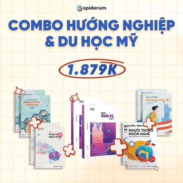  Sách - Combo Bắt Sóng Tương Lai - Trọn Bộ Hướng Nghiệp & Du Học Mỹ X2 