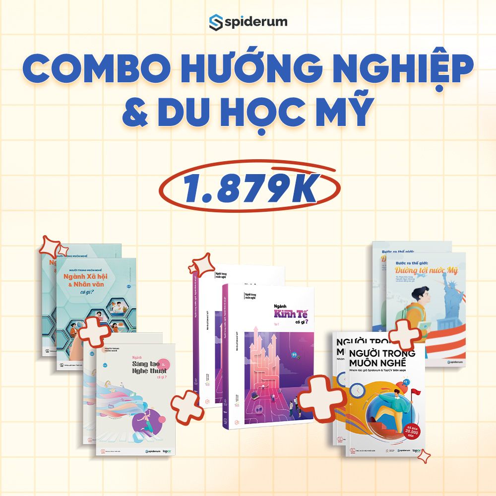  Sách - Combo Bắt Sóng Tương Lai - Trọn Bộ Hướng Nghiệp & Du Học Mỹ X2 