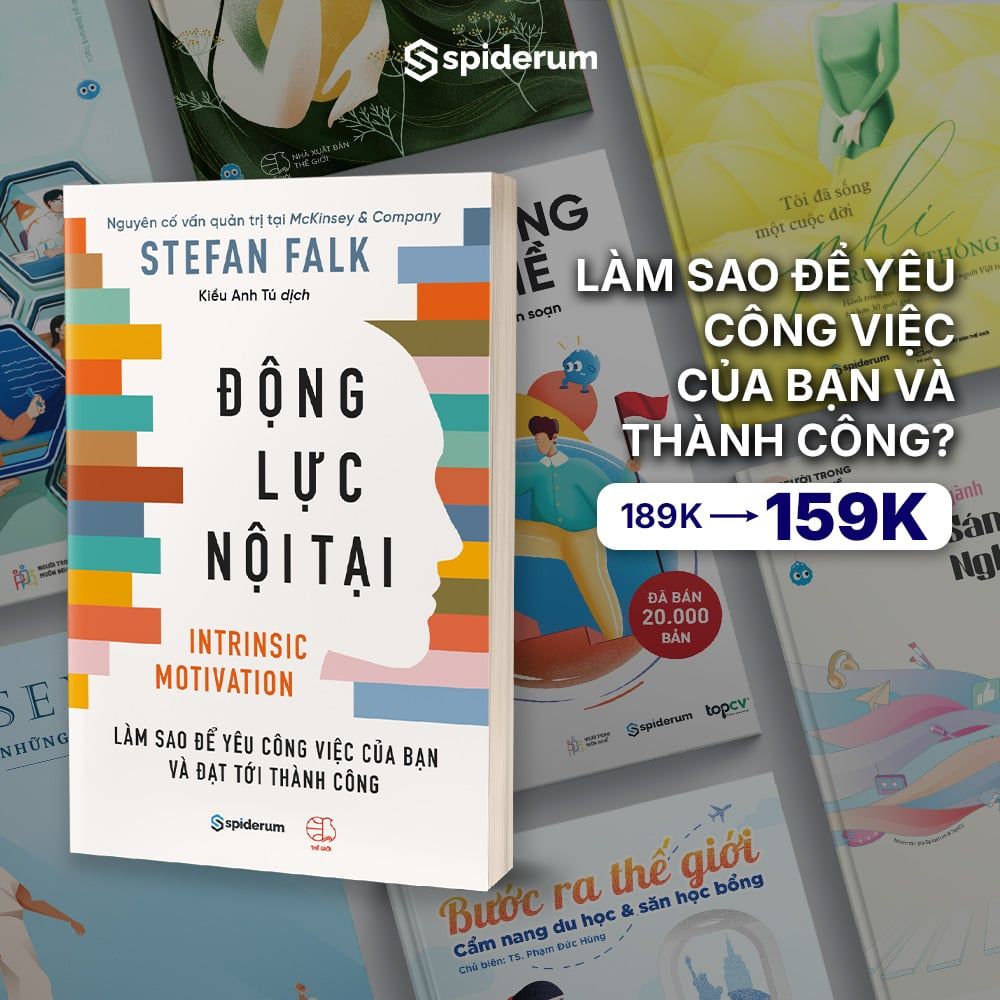  [Xả Kho] Sách Động Lực Nội Tại: Làm Sao Để Yêu Công Việc Của Bạn Và Đạt Đến Thành Công - Tác giả Stefan Falk 