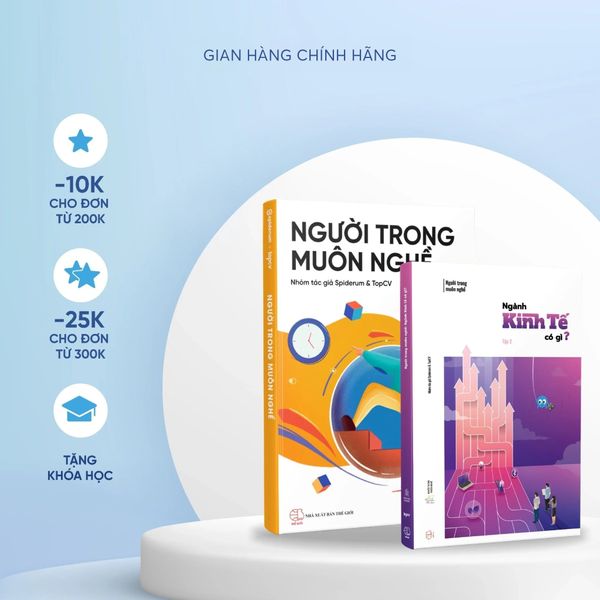  Sách - Combo Người Trong Muôn Nghề: Định hướng nghề nghiệp toàn diện và Ngành Kinh Tế Có Gì? Tập 2 