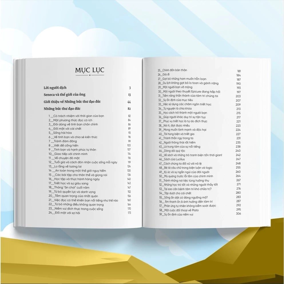  Sách Seneca: Những Bức Thư Đạo Đức - Chủ Nghĩa Khắc Kỷ Trong Đời Sống - Tập 1 - Tâm thế vững vàng trước khủng hoảng kinh tế (Tái bản 185k) 