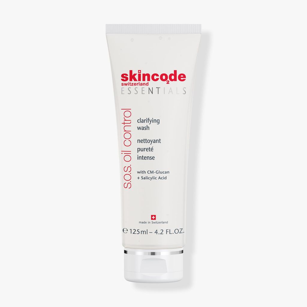 SKINCODE Sữa rửa mặt làm sạch da cấp tốc, kiểm soát dầu & cân bằng độ ẩm – Essentials S.O.S oil control clarifying wash