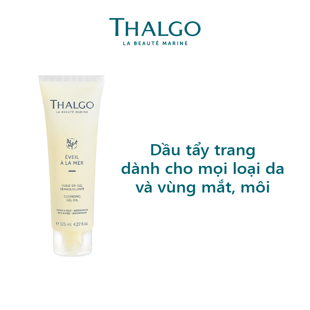 THALGO Dầu tẩy trang dành cho mọi loại da và vùng mắt, môi Cleansing Gel Oil