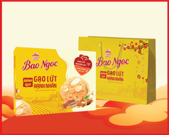 Bánh Quy Gạo Lứt Hạnh Nhân 336g+ Kèm Túi