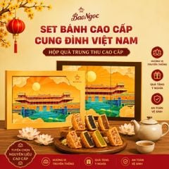 Hộp 4 Bánh 1 Trà Trung Thu cao cấp 