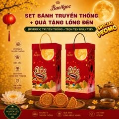 [Trợ giá] Phiên bản giới hạn Hộp 4 bánh truyền thống 150g tặng 1 lồng đèn cao cấp