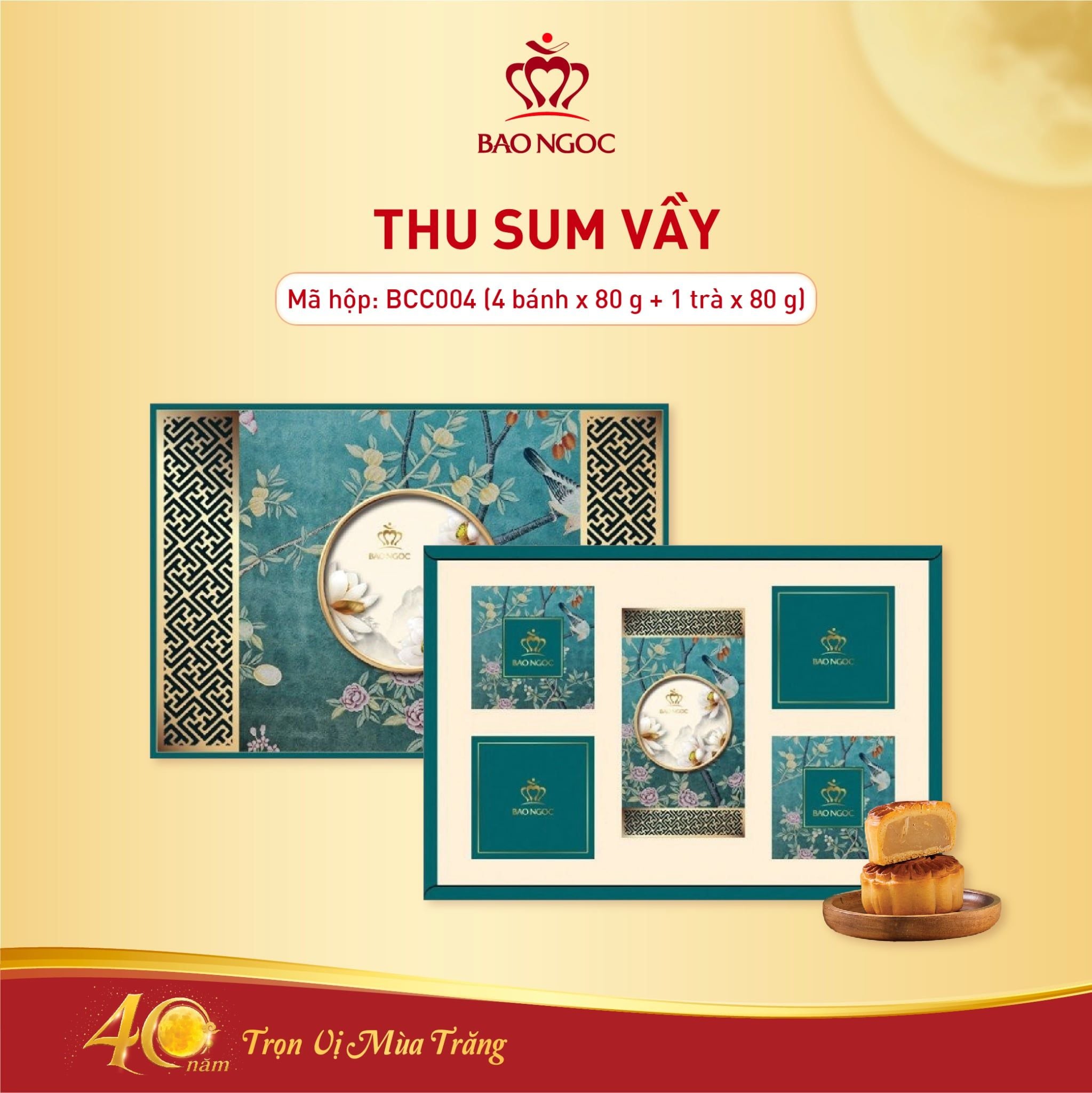 Hộp Bánh Trung Thu Cao Cấp Thu Sum Vầy | Bảo Ngọc
