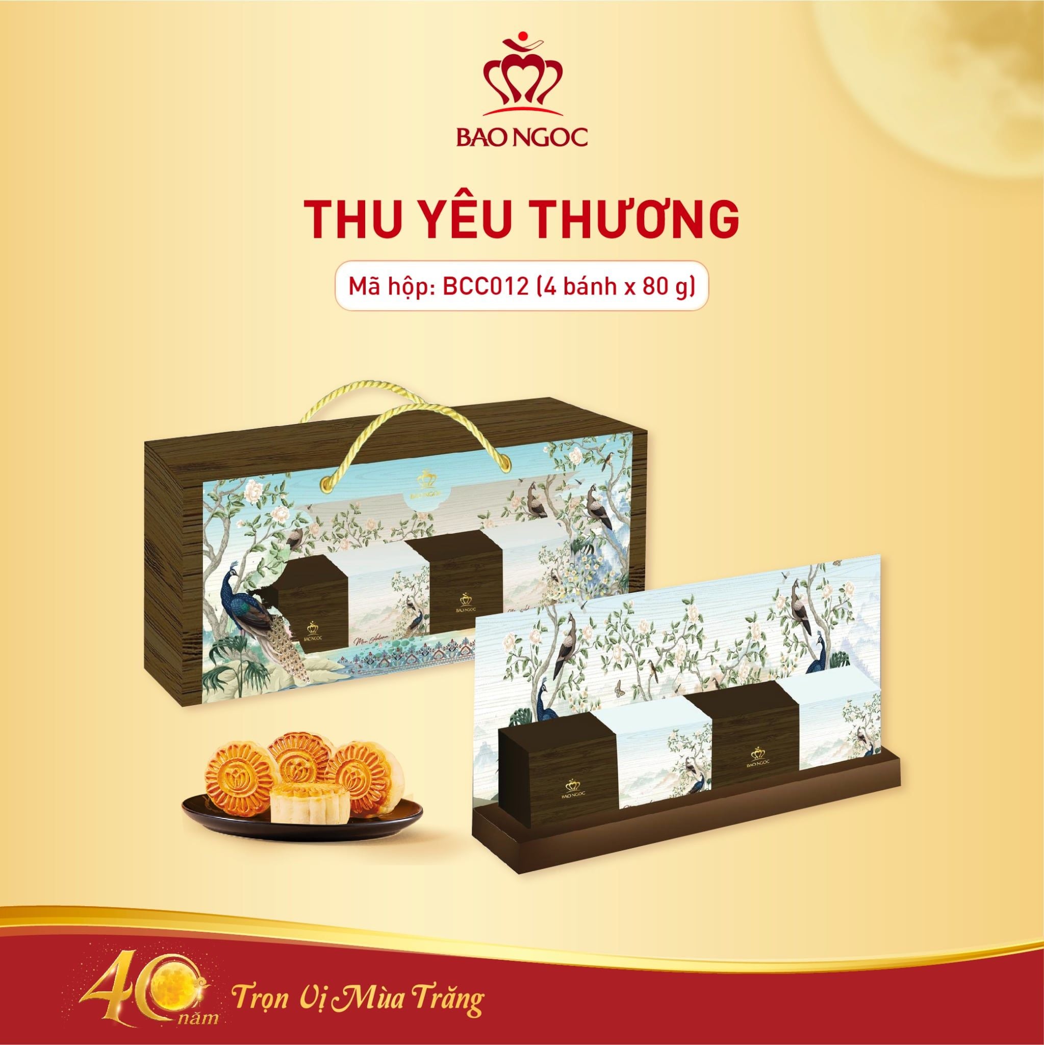 Hộp Bánh Trung Thu Cao Cấp Thu Yêu Thương | Bảo Ngọc