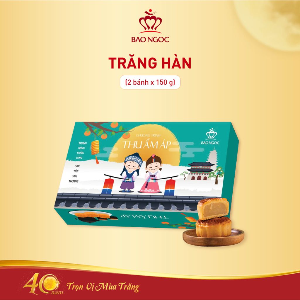 Hộp Bánh Trung Thu Trăng Hàn (2 bánh) | Bảo Ngọc