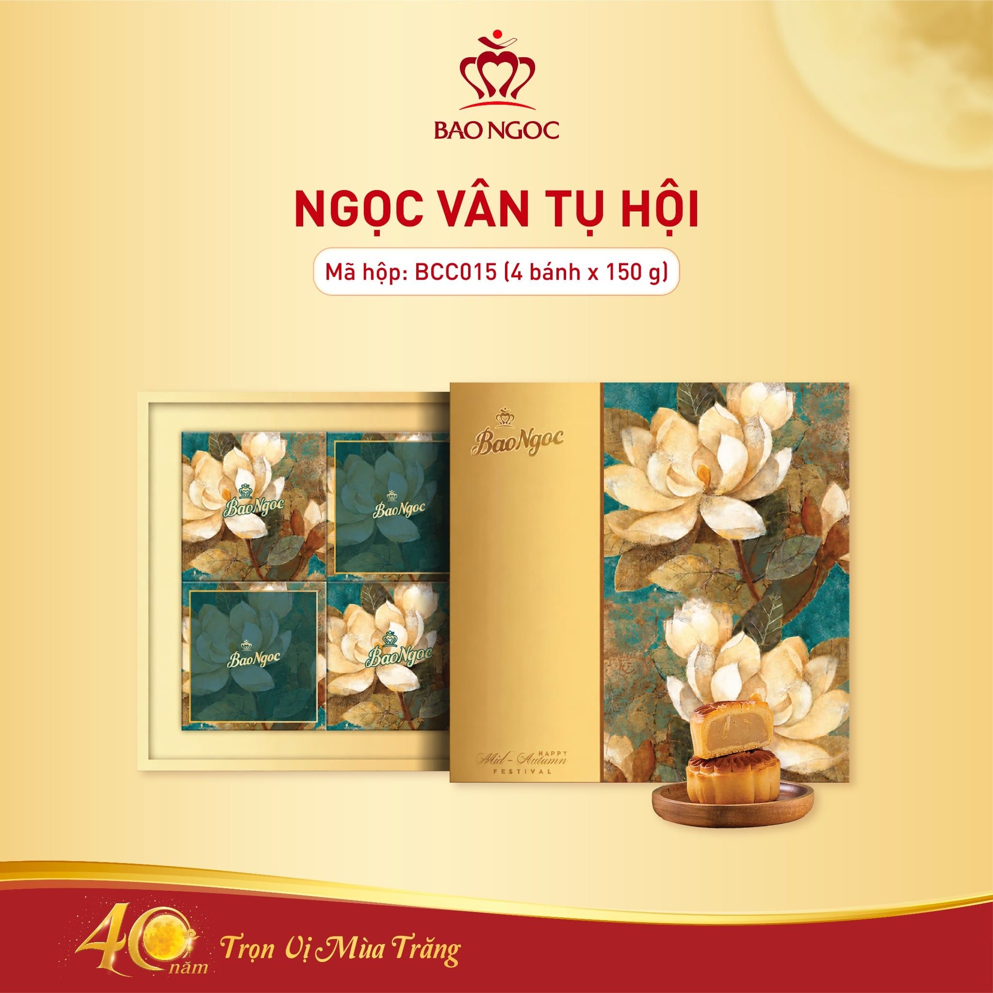 Hộp Bánh Trung Thu Ngọc Vân Tụ Hội | Bảo Ngọc