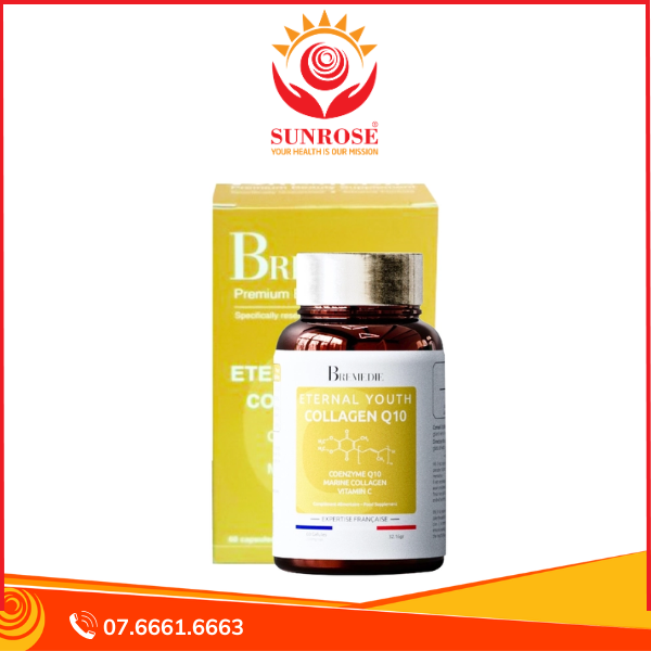  Viên uống Collagen Q10 Eternal Youth – Chống lão hóa, cải thiện độ đàn hồi da – Hộp 60 viên 
