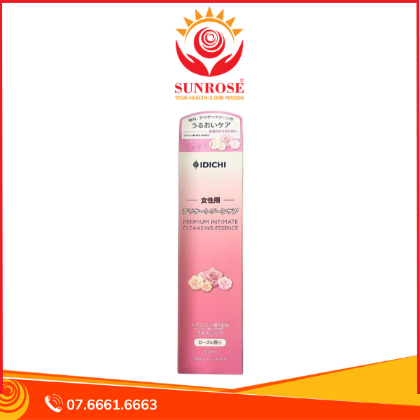  Dung Dịch Vệ Sinh Phụ Nữ Cao Cấp IDICHI 200ml (Hồng), Nhật Bản 