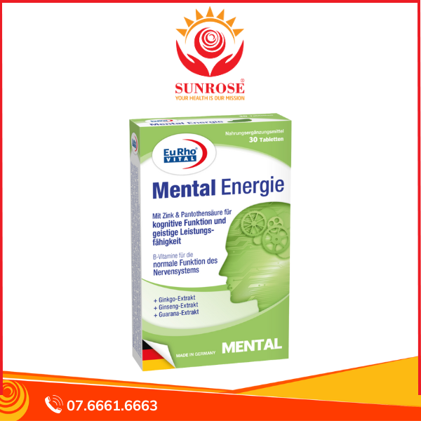  Viên uống Mental Energie – Tăng tập trung, hỗ trợ trí nhớ & não bộ – Hộp 15 viên 