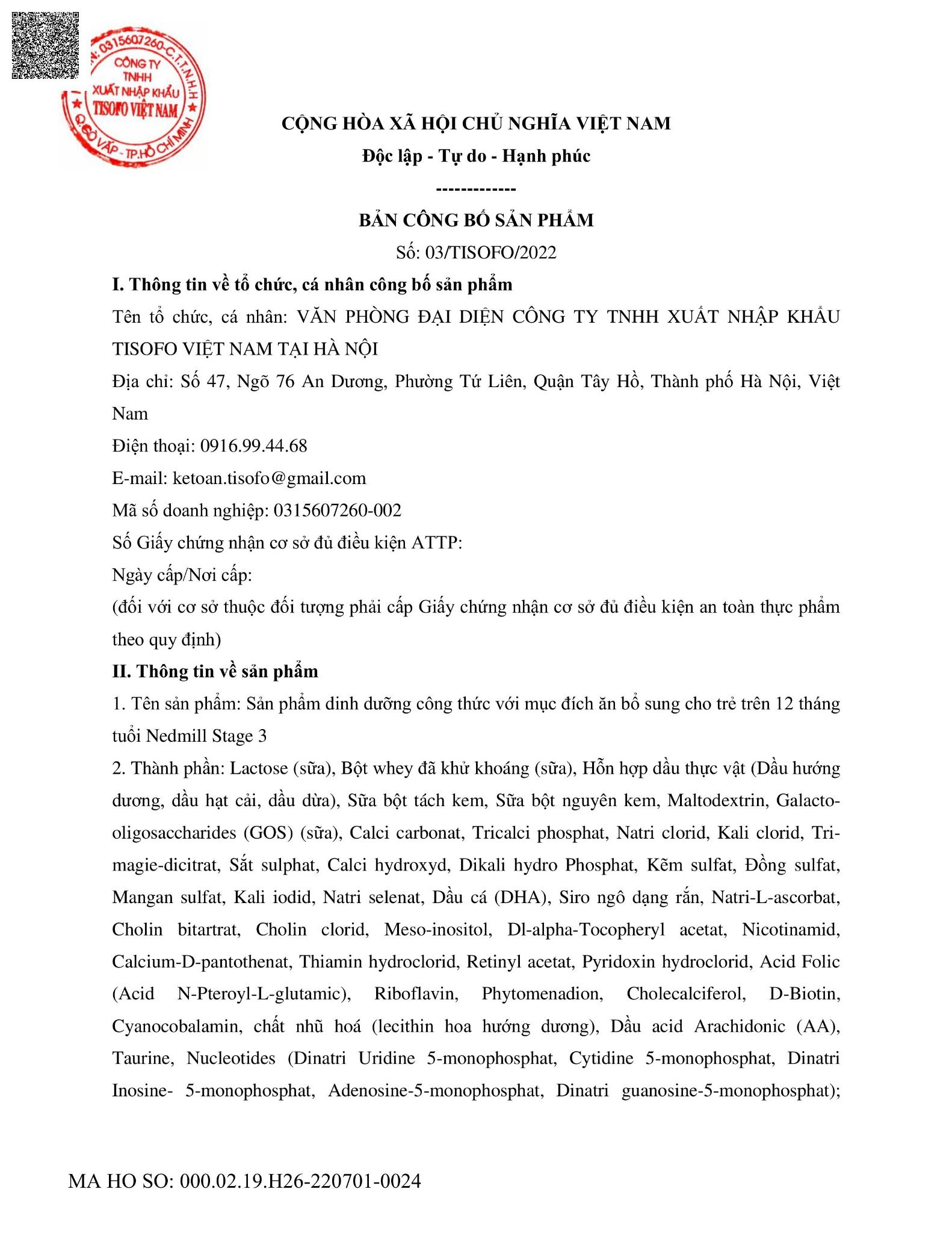  Sữa công thức Nedmill Stage 3 – Bổ sung dinh dưỡng cho Trẻ trên 12 tháng tuổi Hộp 800g 