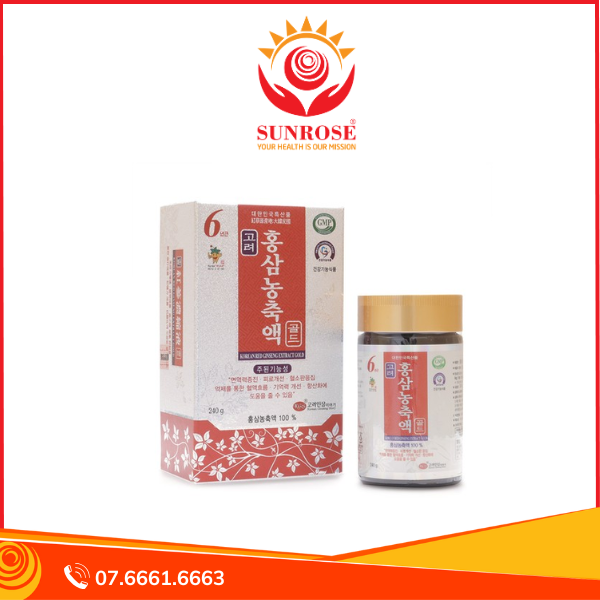  Cao Hồng Sâm Tinh Chất 100% Hàn Quốc Thượng Hạng Ánh Bạc 