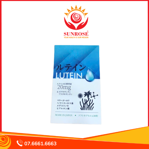  LUTEIN - Viên uống bổ mắt, tăng cường thị lực hộp 30 viên Nhật Bản 