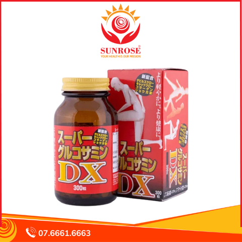  Super Glucosamine DX Hokoen - Viên uống Hỗ trợ bổ sung Glucosamine cho cơ thể, Hàng chuẩn Nhật Bản, Hộp 300 viên 