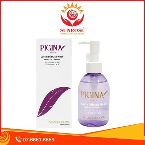  Dung dịch vệ sinh phụ nữ Pigina 150ml - Pigina Lacto Intimate Wash 