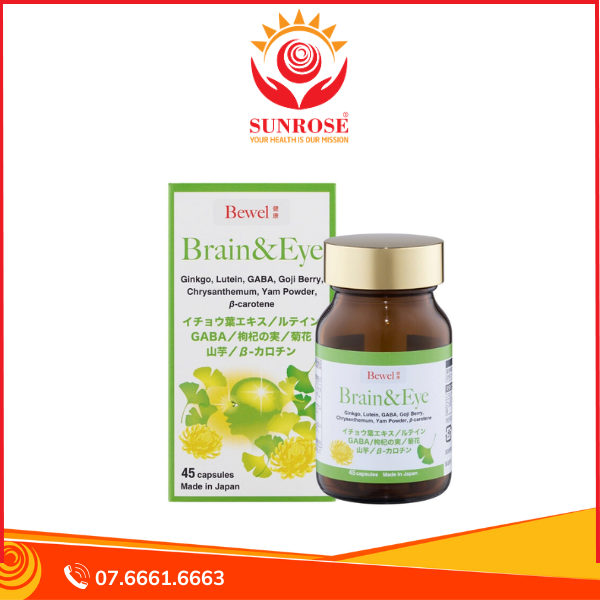  Thực phẩm bảo vệ sức khỏe Bewel Brain & Eye (45 viên) 
