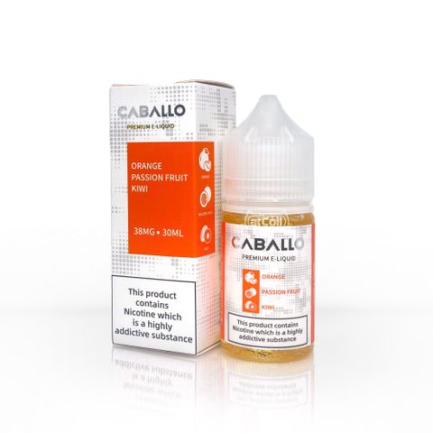 Caballo Orange Passion Fruit Kiwi (salt) (30ml) Cam chanh leo kiwi lạnh