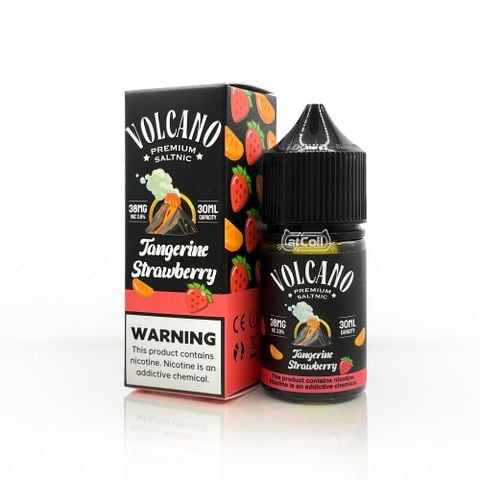 Volcano Tangerine Strawberry (salt) (30ml) Quýt dâu lạnh
