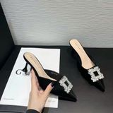  Dép Cao Gót 7 Phân Đính Đá Cao Cấp H66-41 