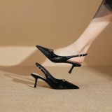  Giày Cao Gót 6 Phân Da Bóng Cao Cấp 399-6 